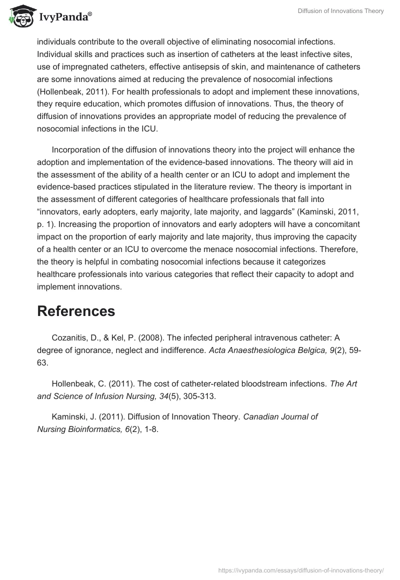 Diffusion of Innovations Theory. Page 2