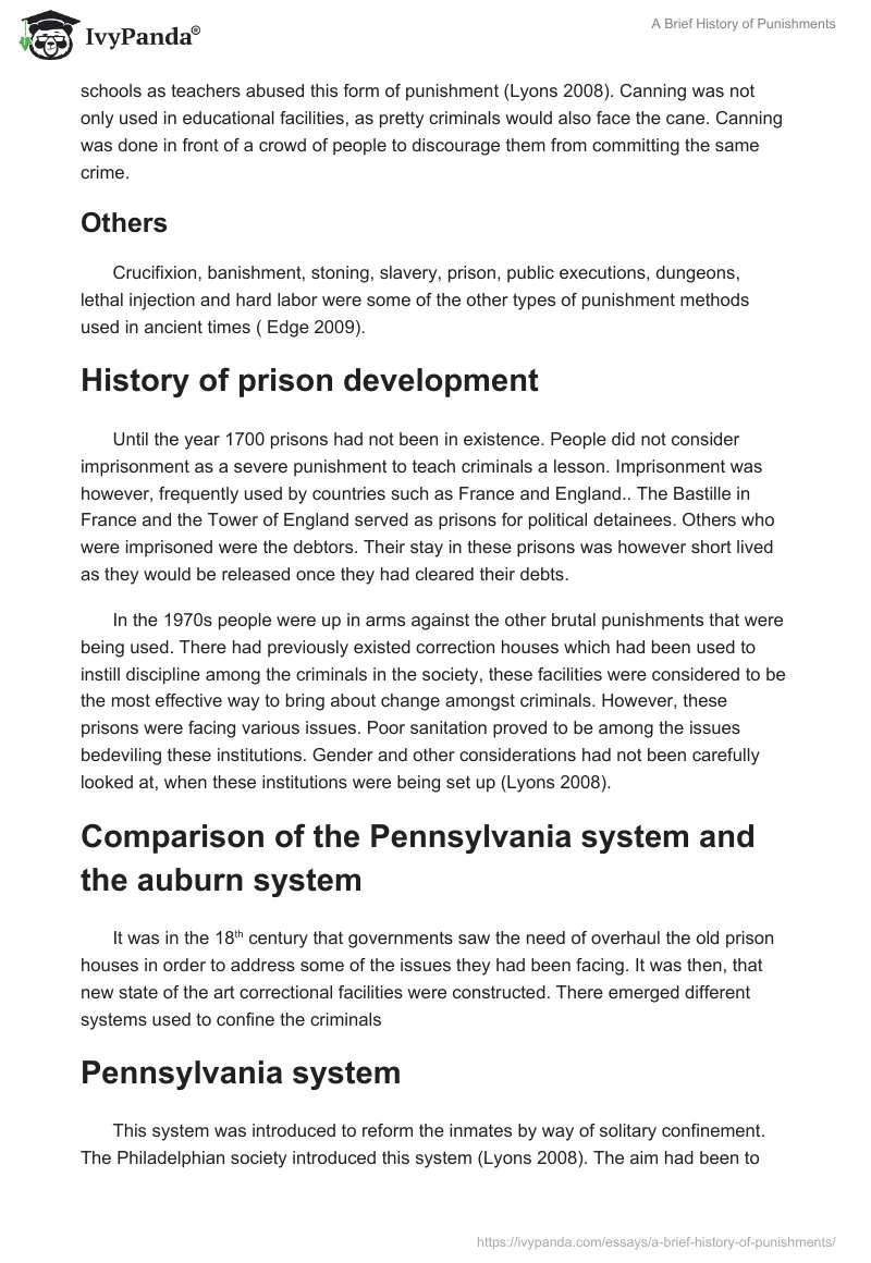 A Brief History of Punishments. Page 2