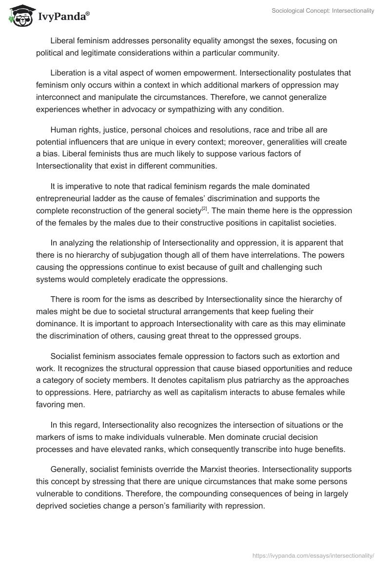 Sociological Concept: Intersectionality. Page 2