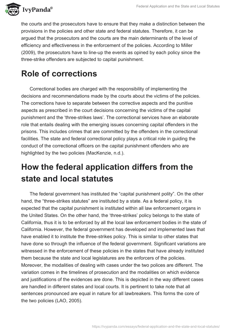Federal Application and the State and Local Statutes. Page 2