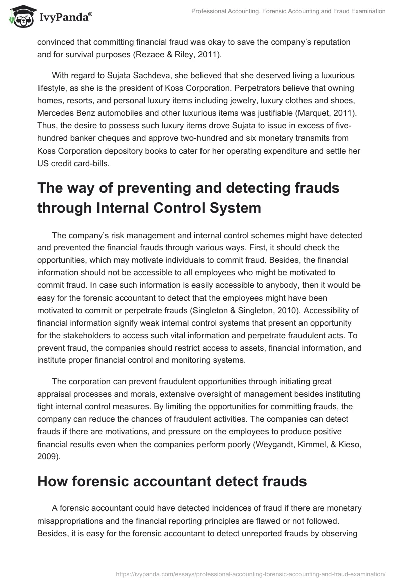 Professional Accounting. Forensic Accounting and Fraud Examination. Page 5