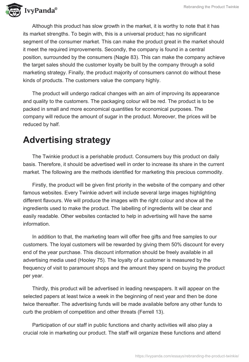 Rebranding the Product Twinkie. Page 2