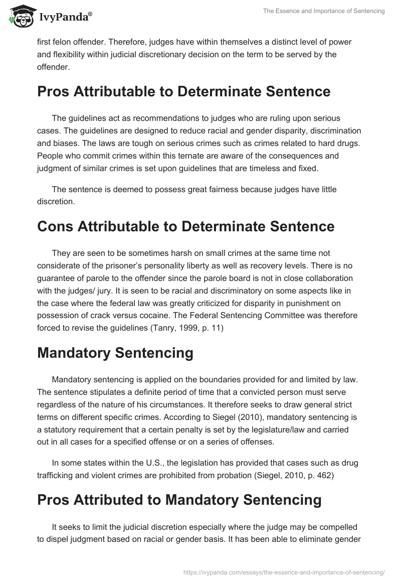 The Essence and Importance of Sentencing. Page 3