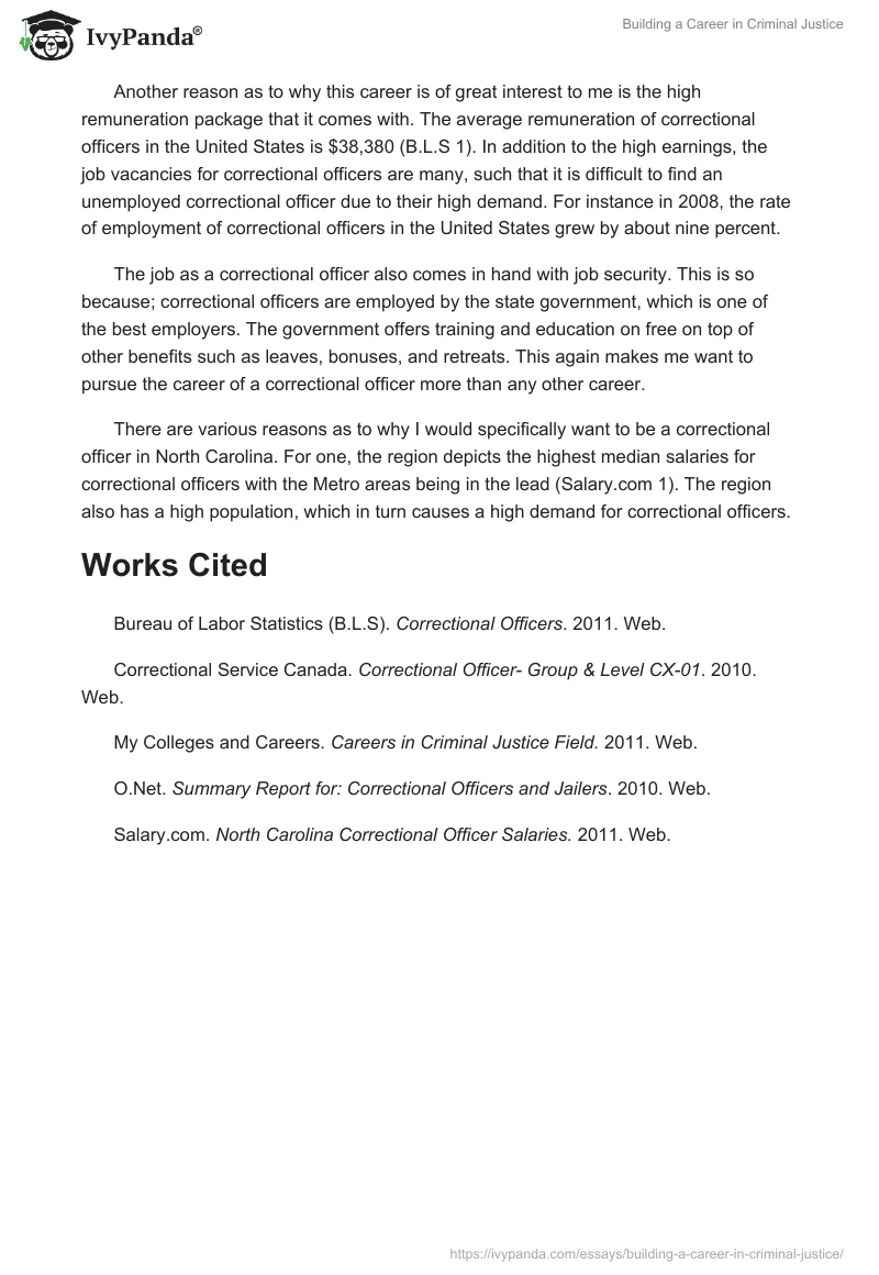 Building a Career in Criminal Justice. Page 2