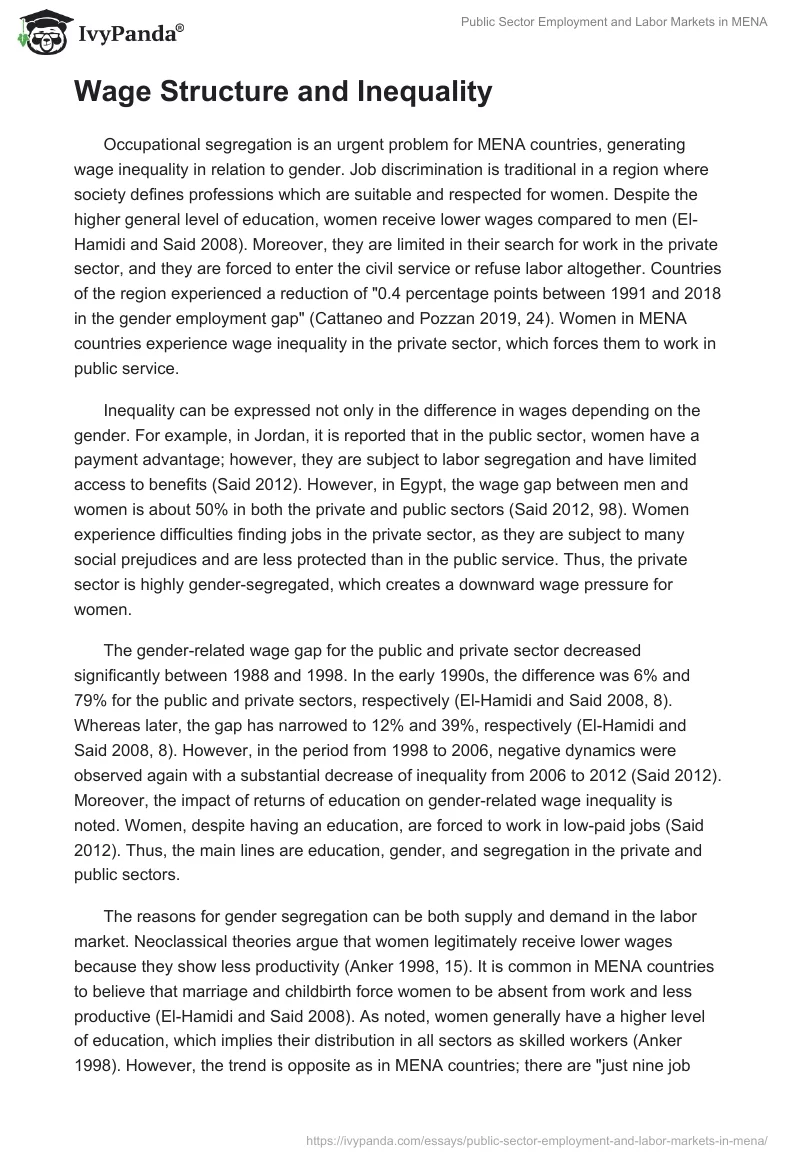 Public Sector Employment and Labor Markets in MENA. Page 3