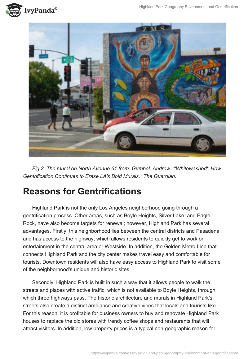 Highland Park Geography Environment and Gentrification. Page 4
