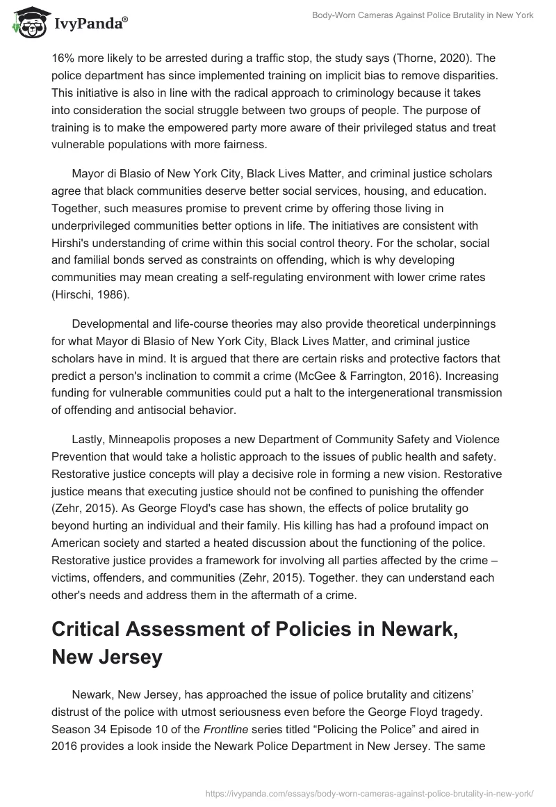 Body-Worn Cameras Against Police Brutality in New York. Page 2