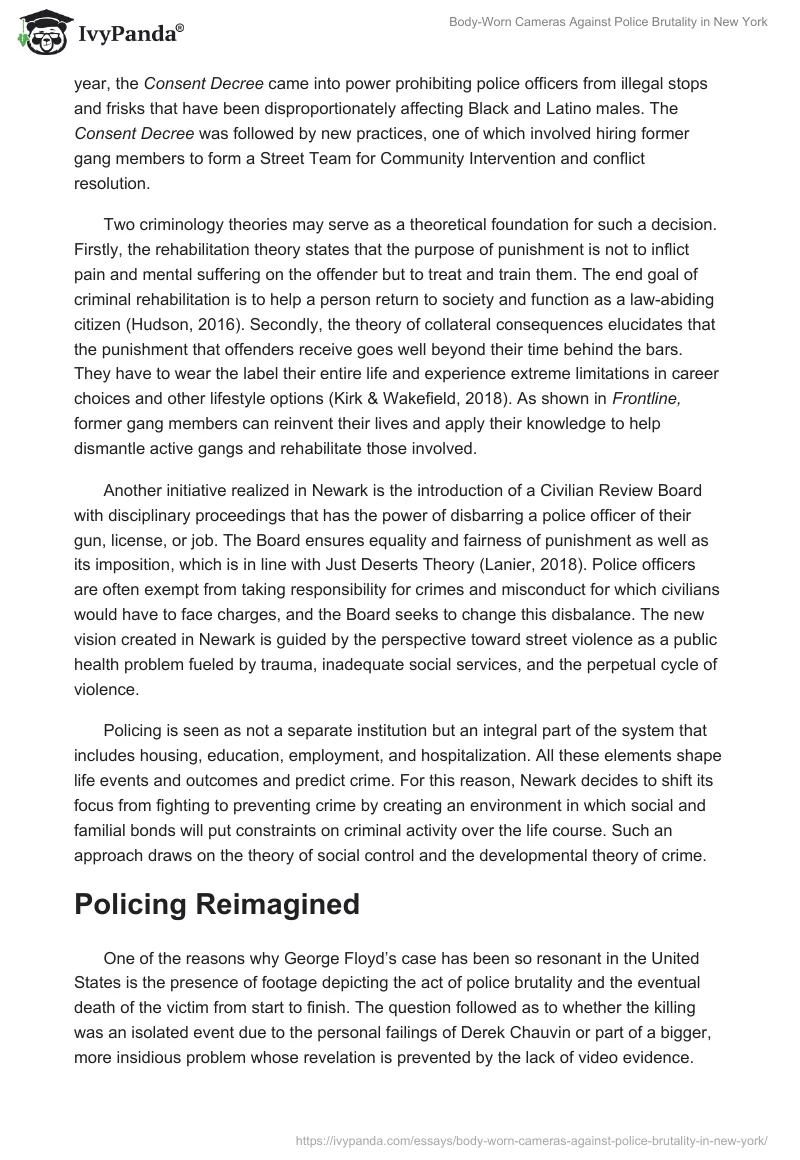 Body-Worn Cameras Against Police Brutality in New York. Page 3