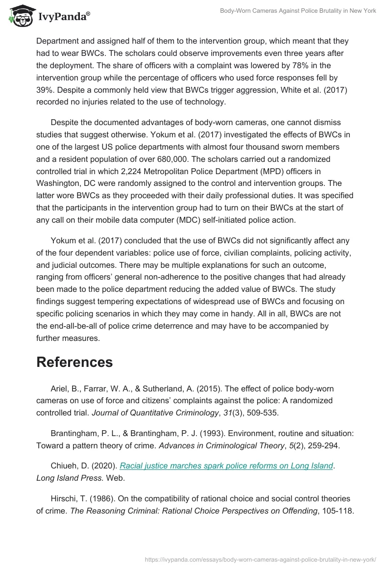 Body-Worn Cameras Against Police Brutality in New York. Page 5