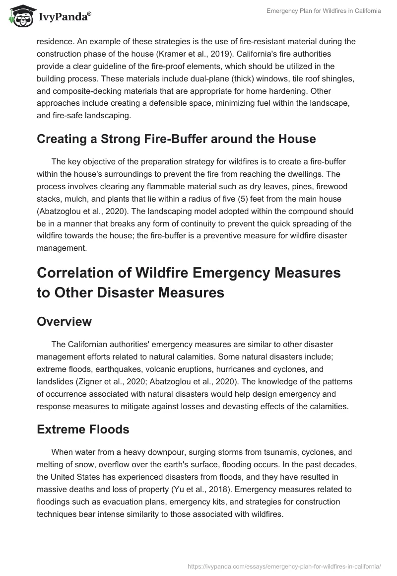 Emergency Plan for Wildfires in California. Page 3