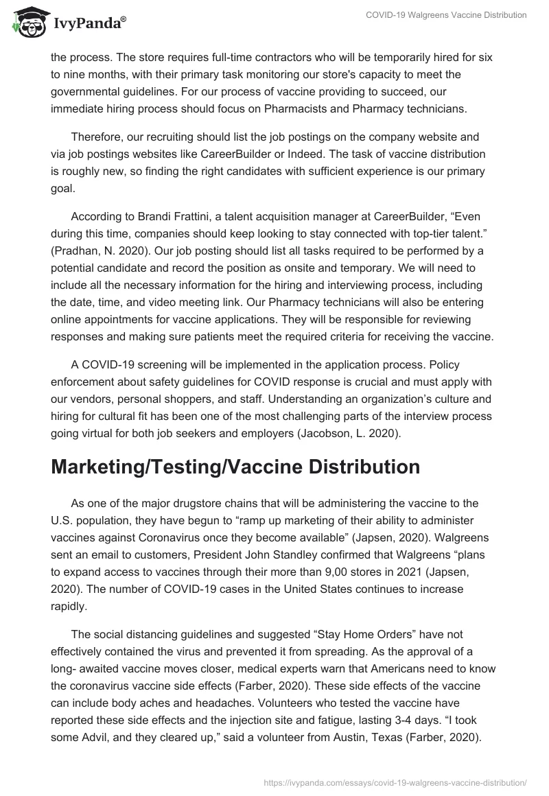 COVID-19 Walgreens Vaccine Distribution. Page 5