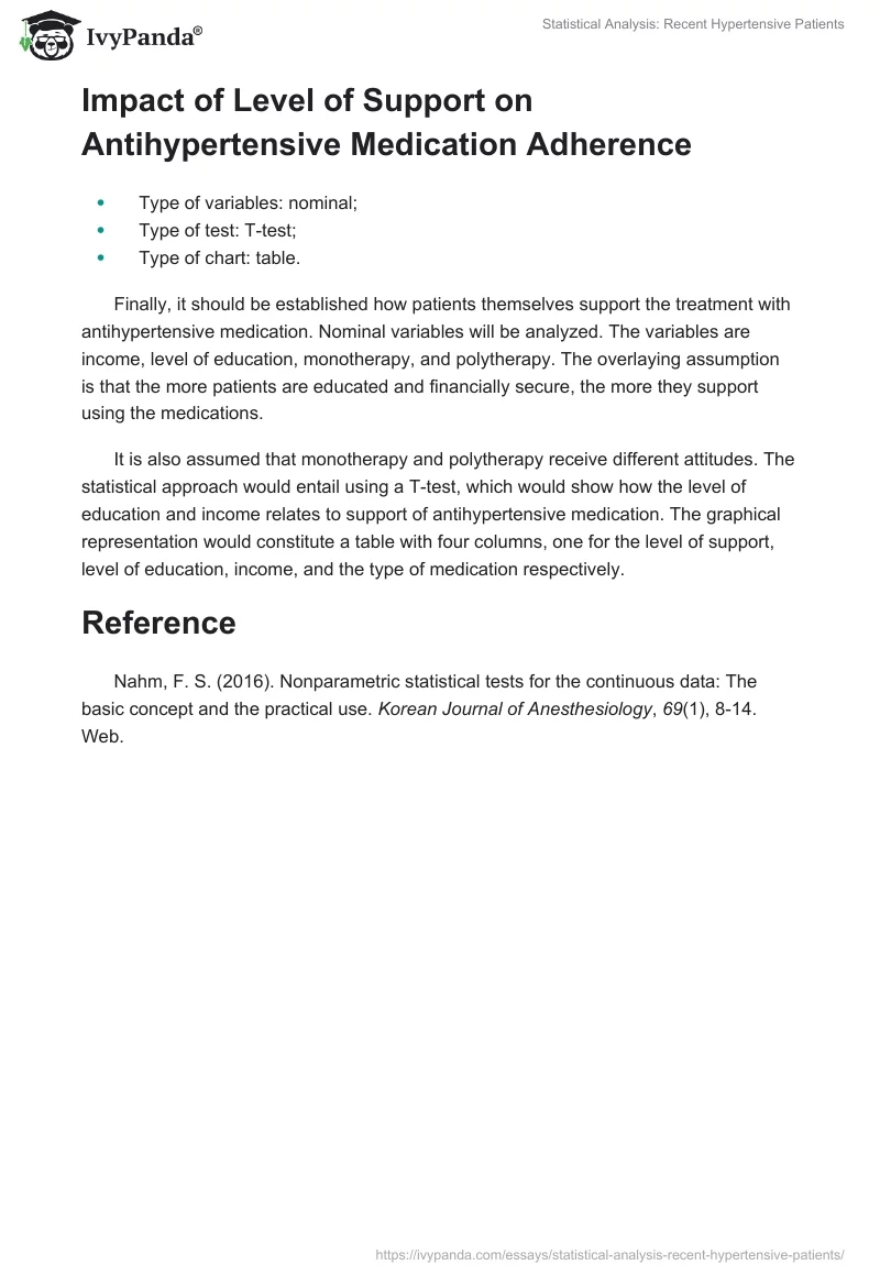 Statistical Analysis: Recent Hypertensive Patients. Page 3