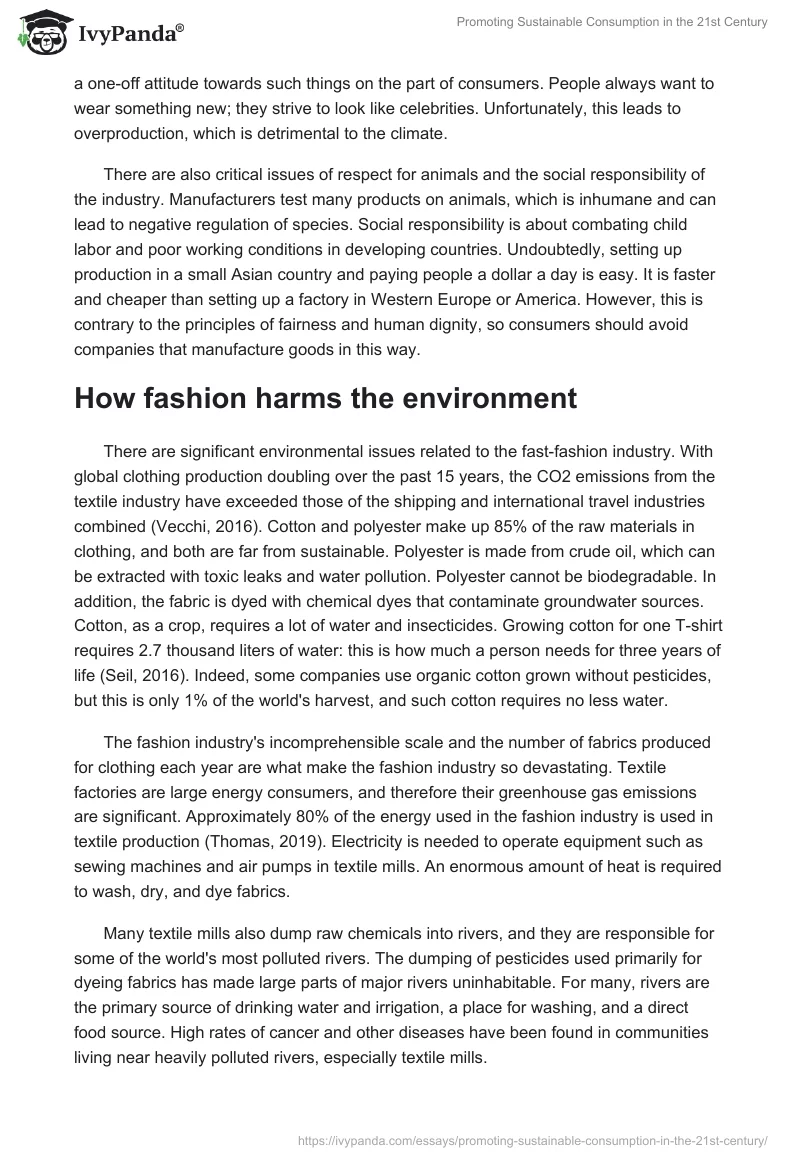 Promoting Sustainable Consumption in the 21st Century. Page 2