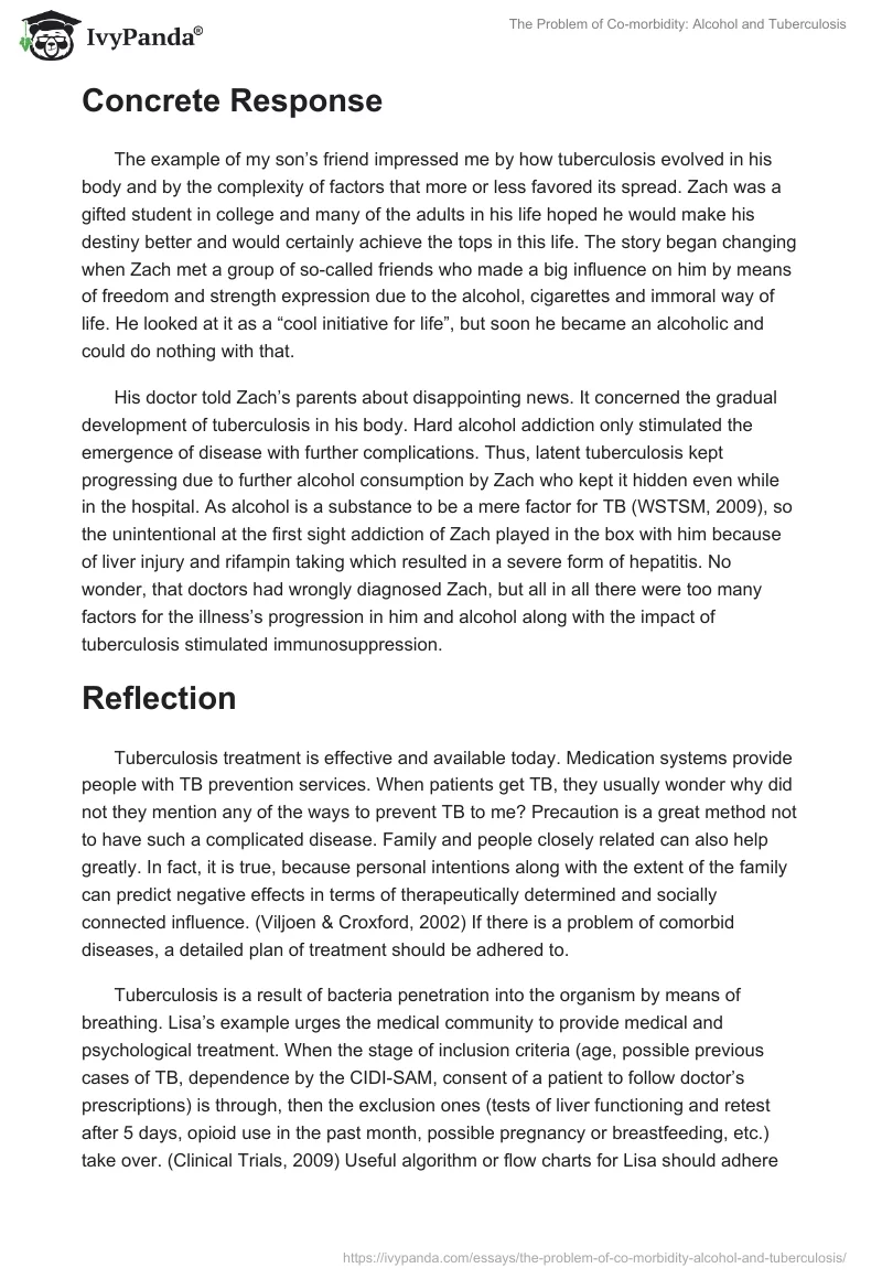 The Problem of Co-Morbidity: Alcohol and Tuberculosis. Page 2
