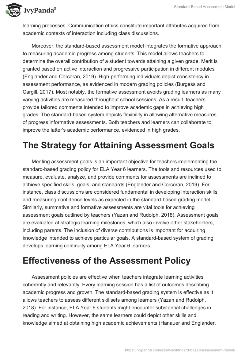 Standard-Based Assessment Model. Page 2