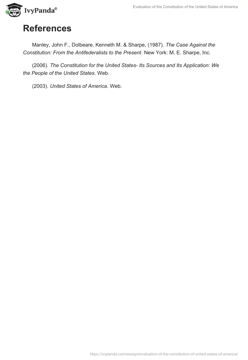 Evaluation of the Constitution of the United States of America. Page 4