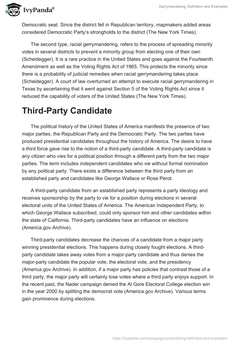 Gerrymandering: Definition and Examples. Page 2