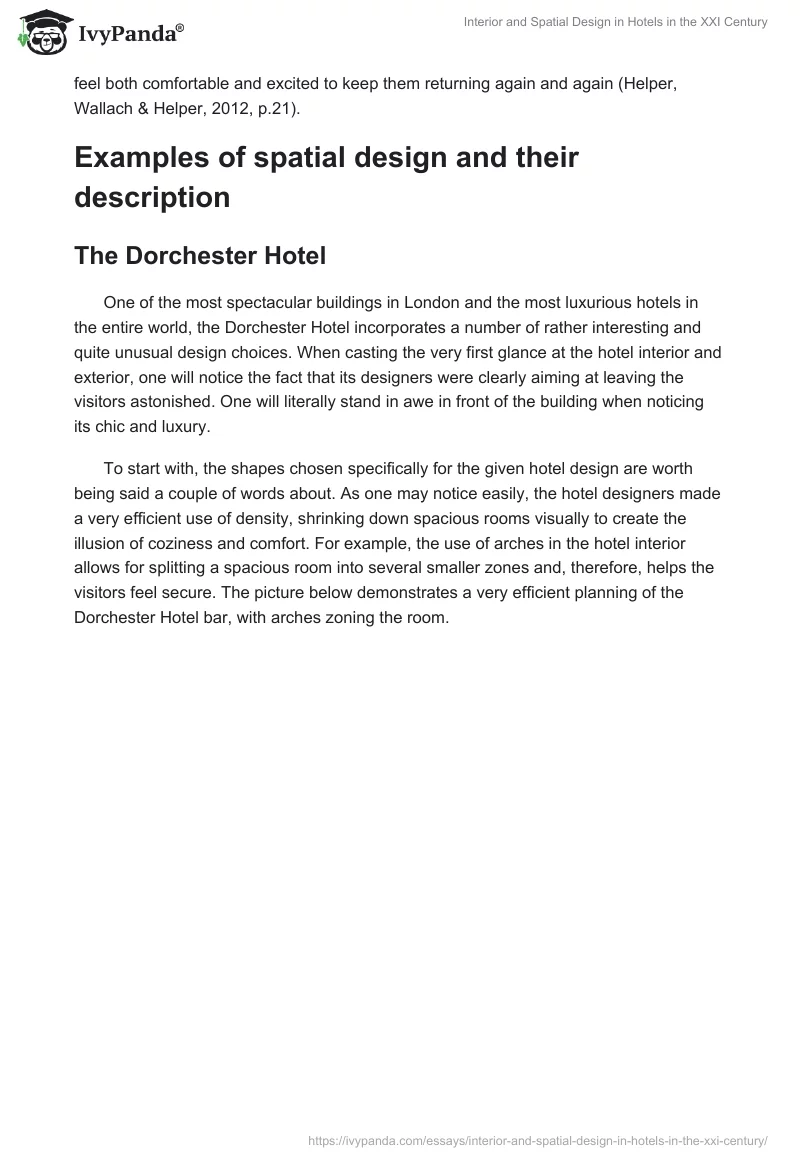 Interior and Spatial Design in Hotels in the XXI Century. Page 5