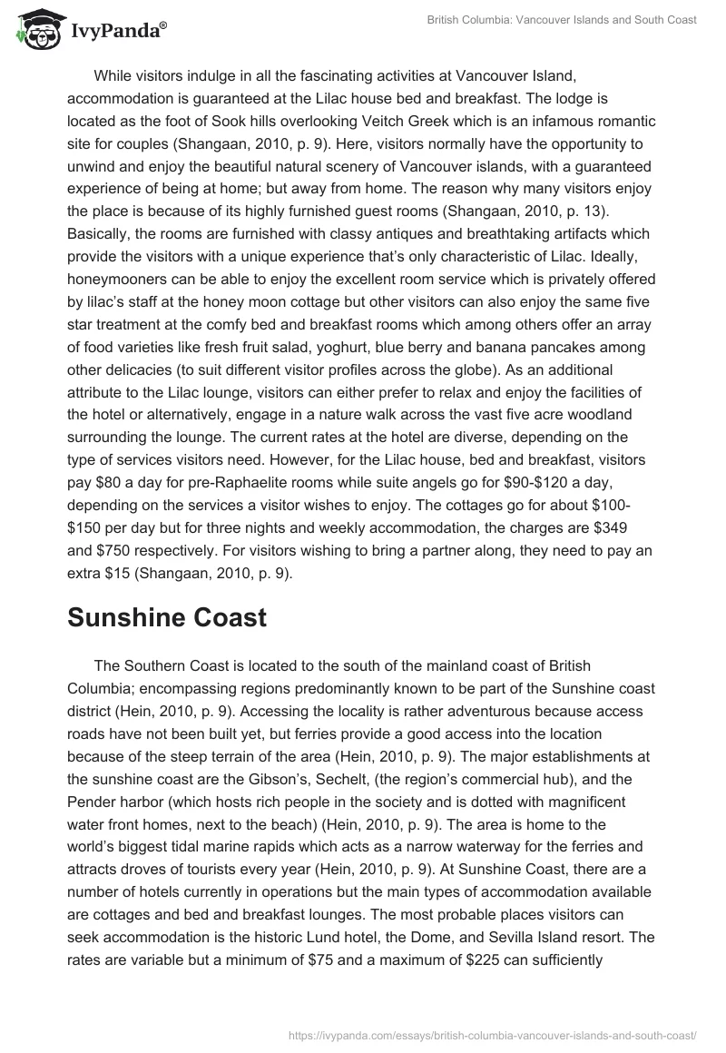 British Columbia: Vancouver Islands and South Coast. Page 4
