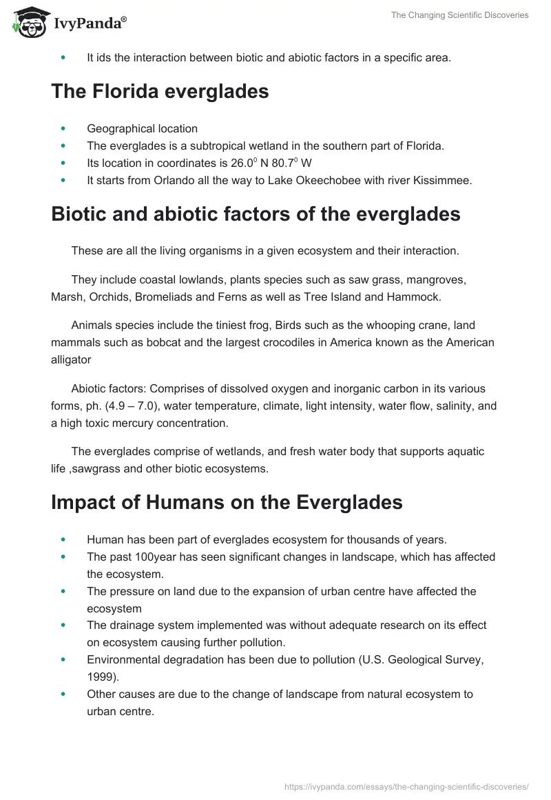 The Changing Scientific Discoveries. Page 3