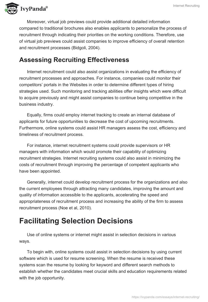 Internet Recruiting. Page 5