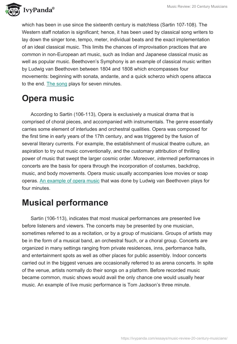 Music Review: 20 Century Musicians. Page 2