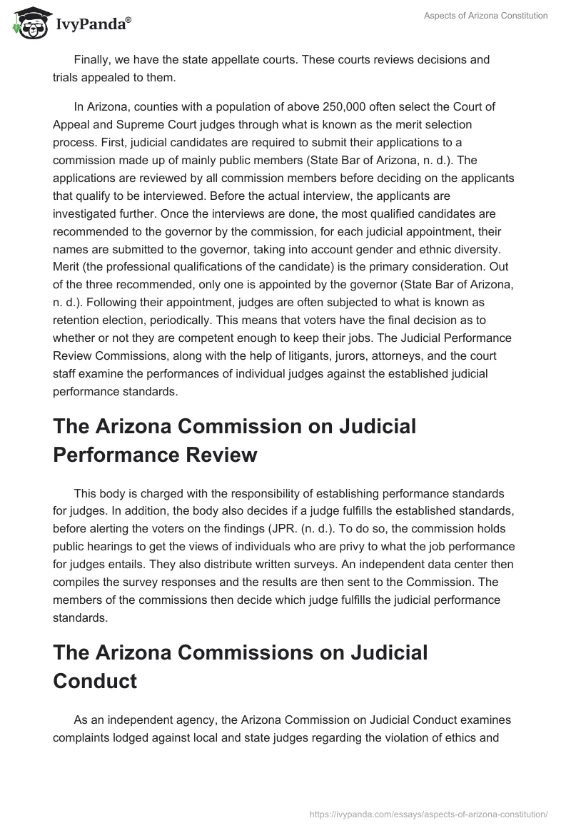 Aspects of Arizona Constitution. Page 2