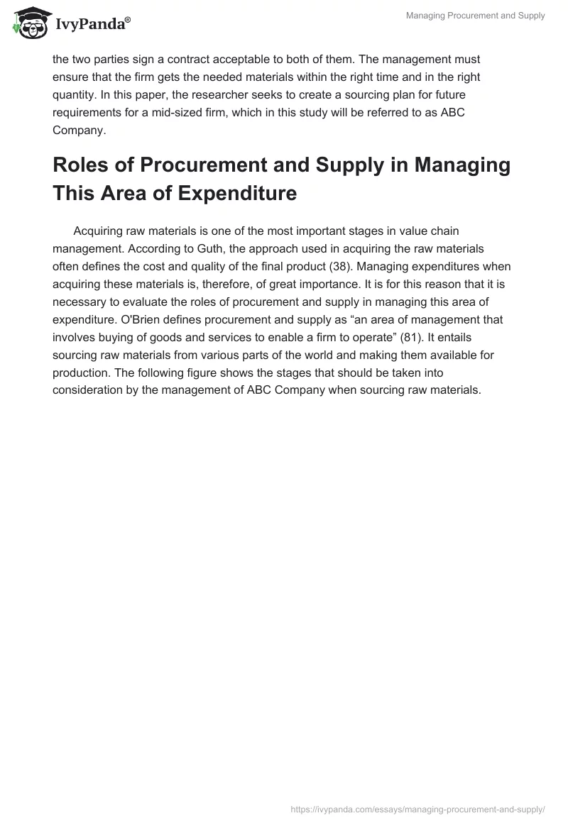 Managing Procurement and Supply. Page 2