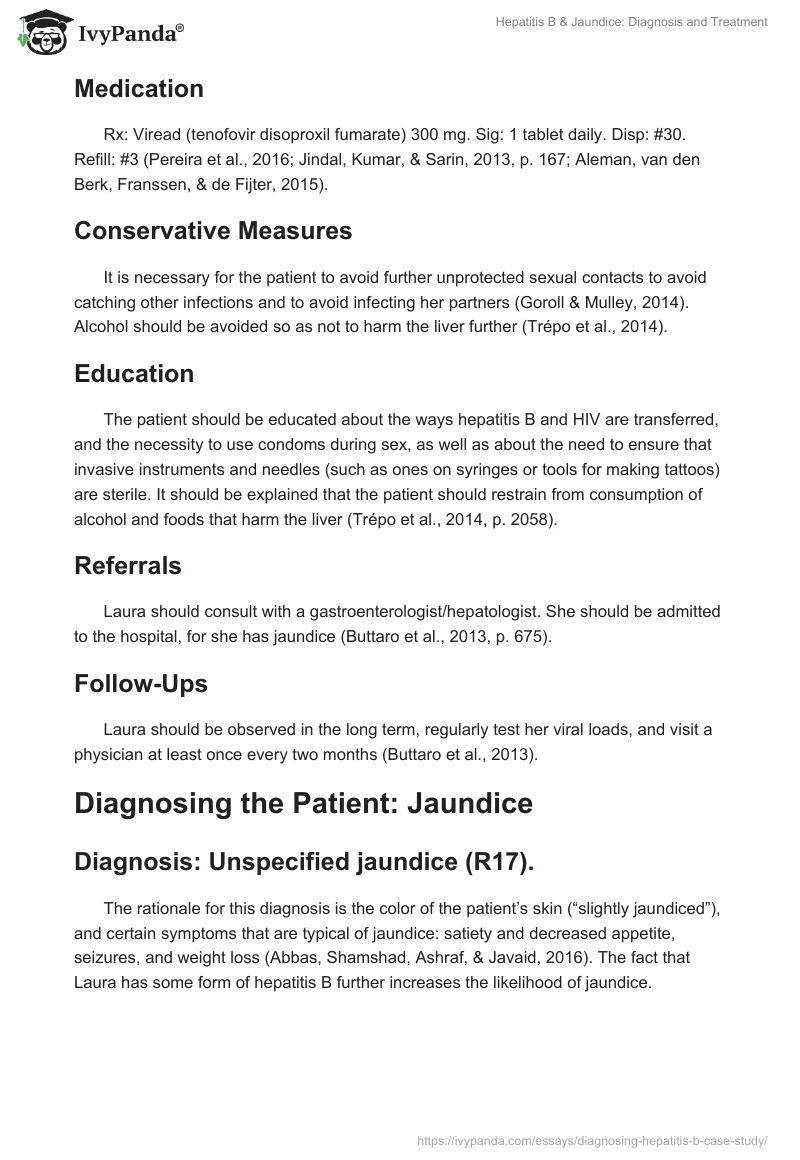 Hepatitis B & Jaundice: Diagnosis and Treatment. Page 3