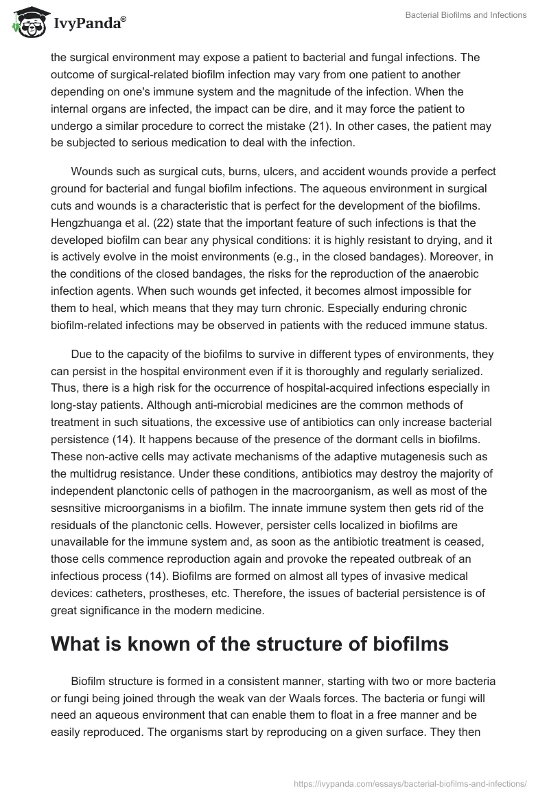 Bacterial Biofilms and Infections. Page 5