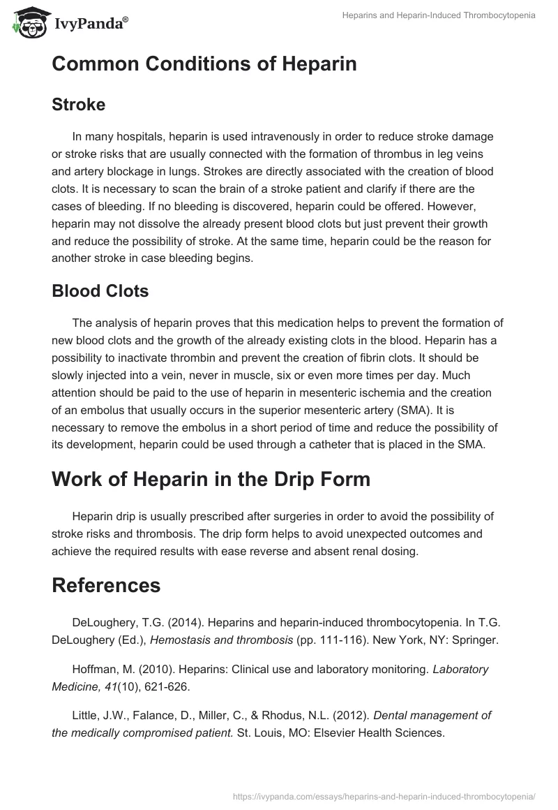 Heparins and Heparin-Induced Thrombocytopenia. Page 2