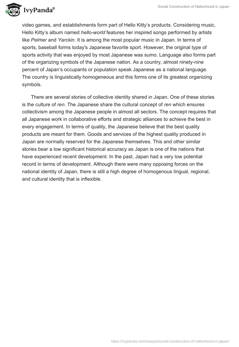 Social Construction of Nationhood in Japan. Page 2