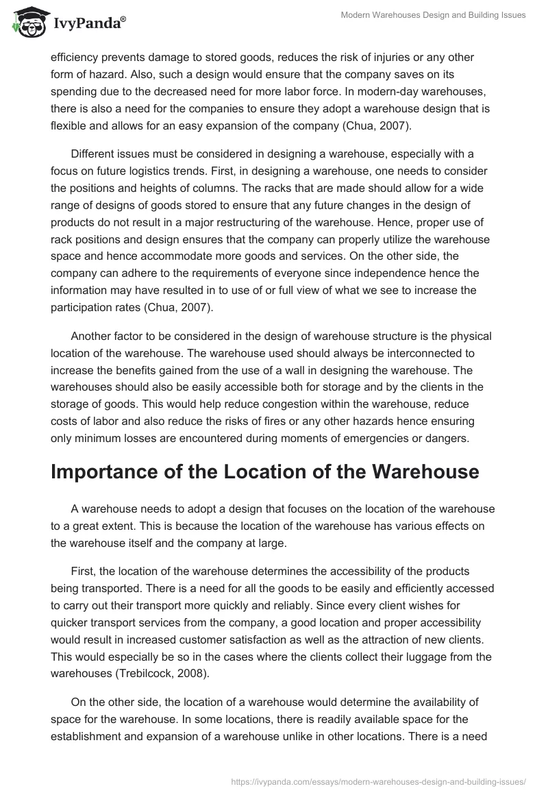 Modern Warehouses Design and Building Issues. Page 2