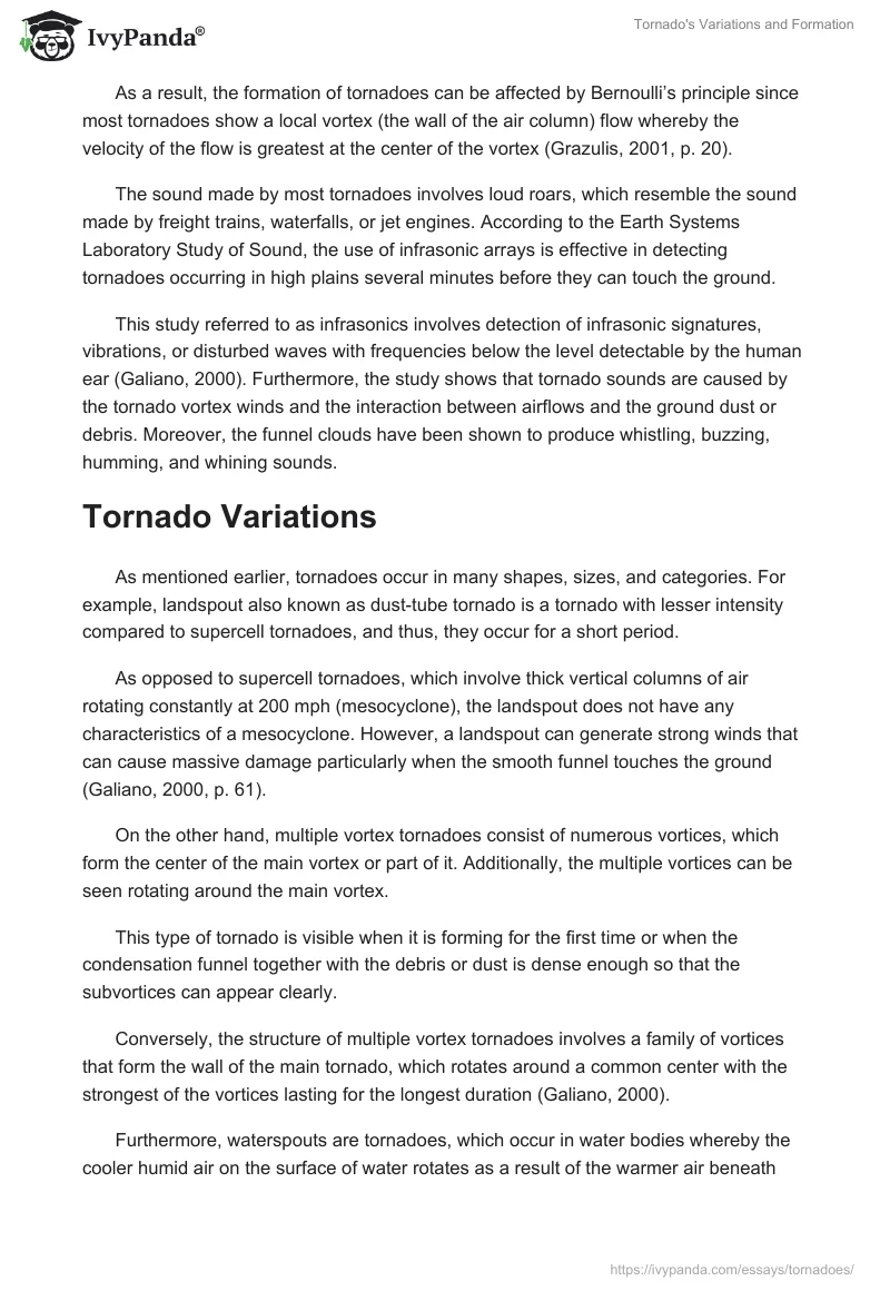 Tornado's Variations and Formation. Page 2
