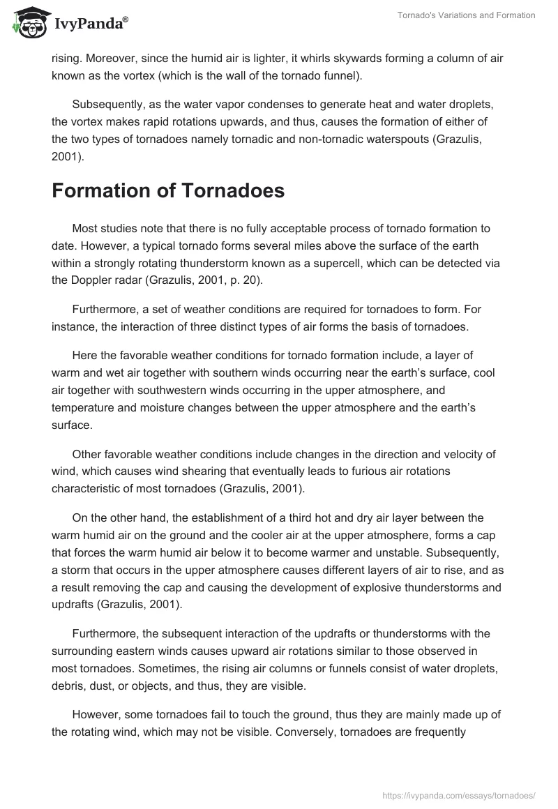 Tornado's Variations and Formation. Page 3