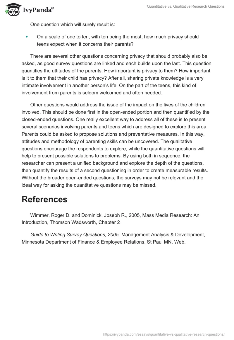 Quantitative vs. Qualitative Research Questions. Page 2