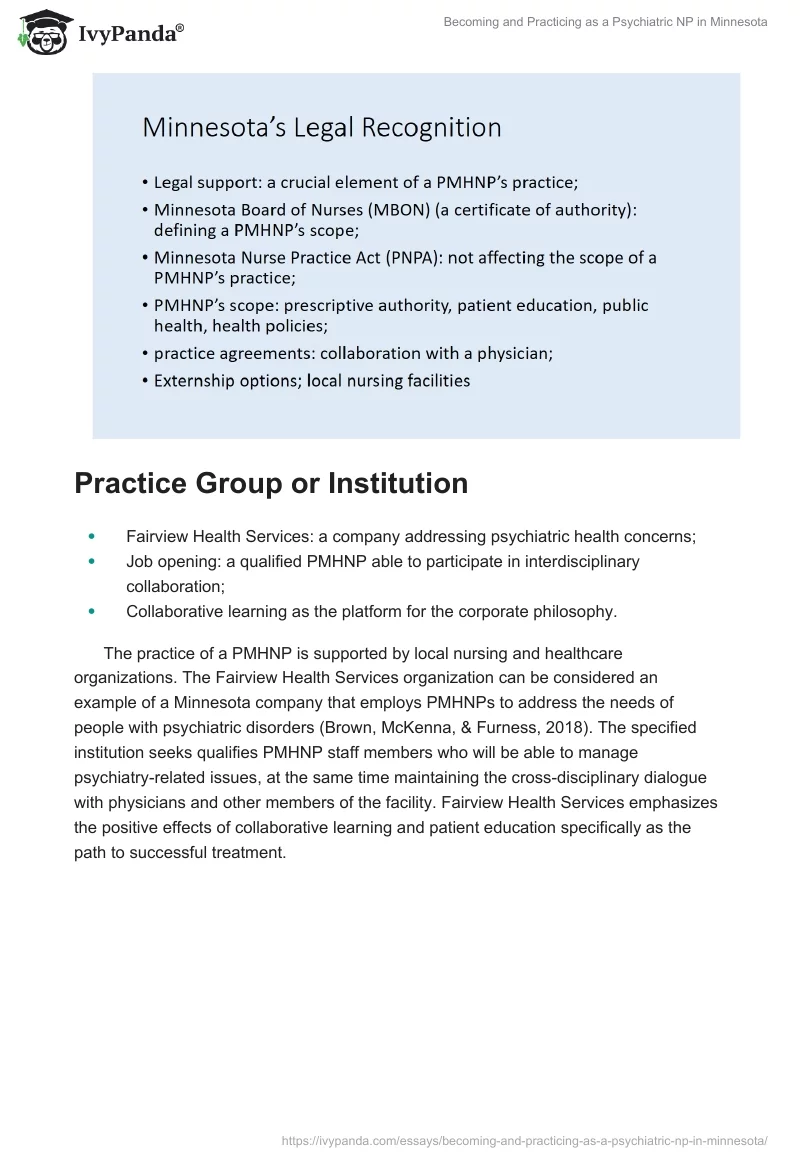 Becoming and Practicing as a Psychiatric NP in Minnesota. Page 4