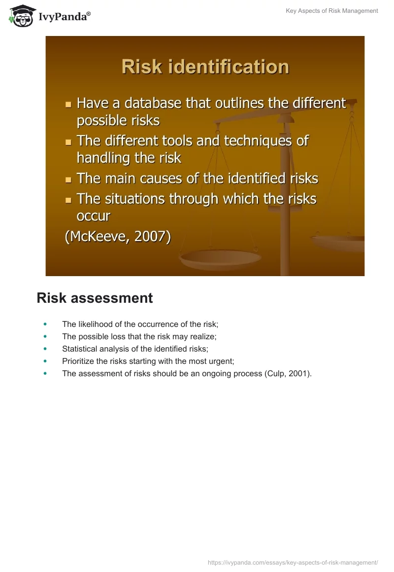 Key Aspects of Risk Management. Page 4