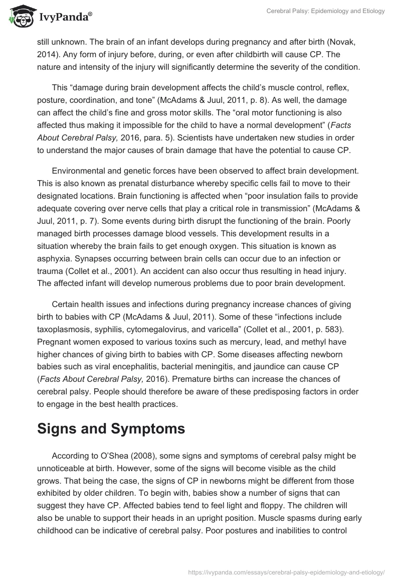 Cerebral Palsy: Epidemiology and Etiology. Page 3