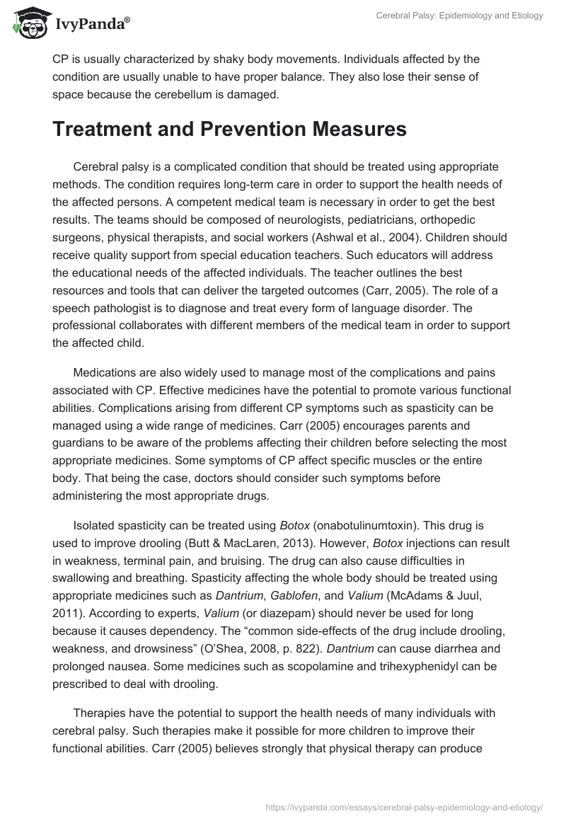 Cerebral Palsy: Epidemiology and Etiology. Page 5