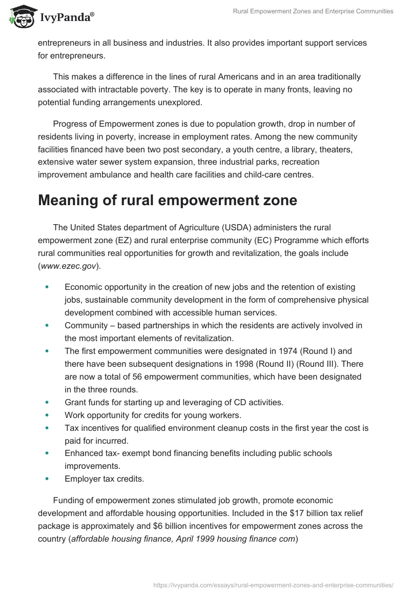 Rural Empowerment Zones and Enterprise Communities. Page 3