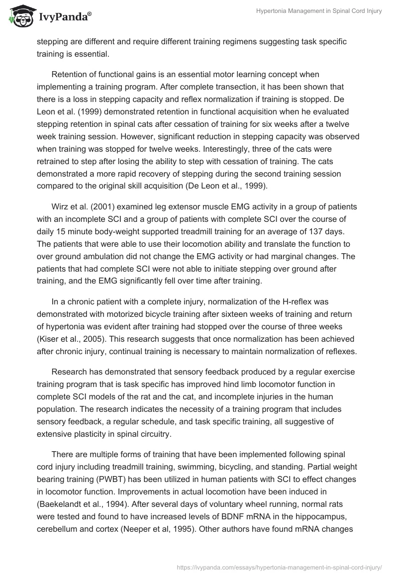 Hypertonia Management in Spinal Cord Injury. Page 2