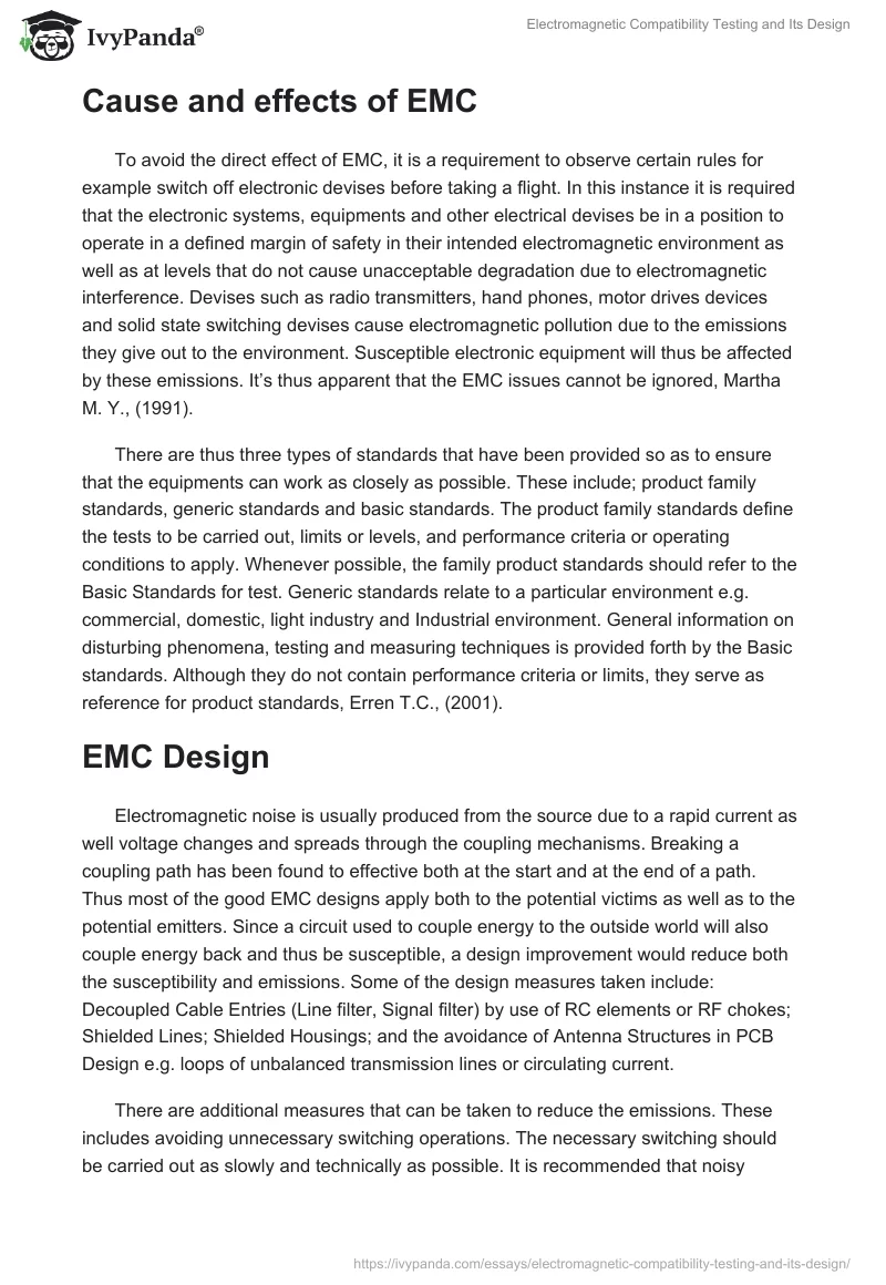Electromagnetic Compatibility Testing and Its Design. Page 2