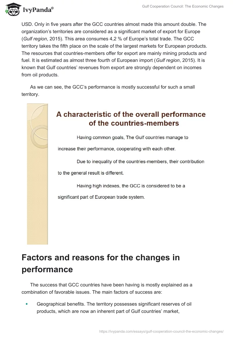 Gulf Cooperation Council: The Economic Changes. Page 5