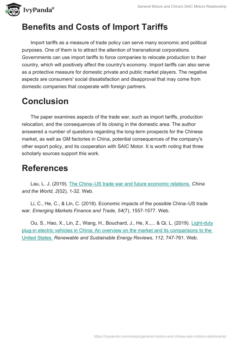 General Motors and China's SAIC Motors Relationship. Page 3
