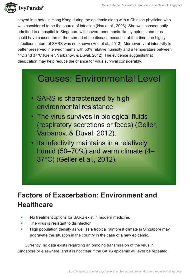 Severe Acute Respiratory Syndrome: The Case of Singapore. Page 4