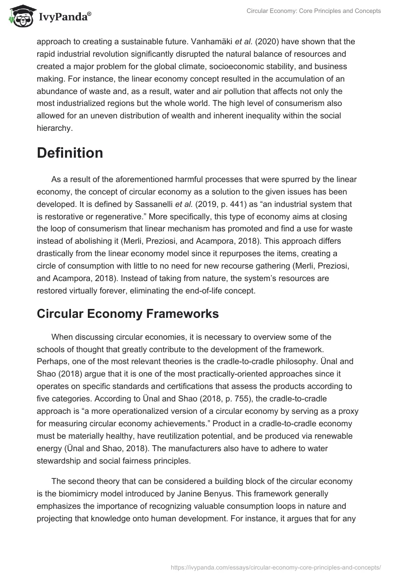 Circular Economy: Core Principles and Concepts. Page 2