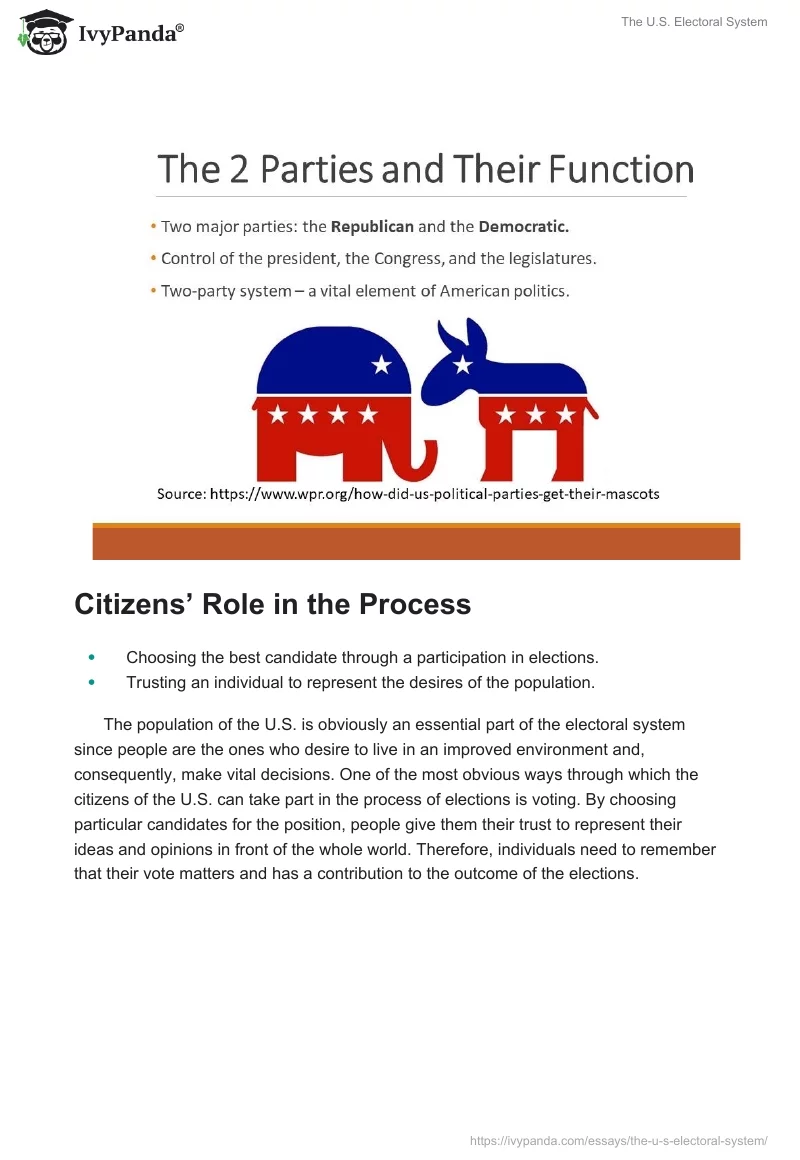 The U.S. Electoral System. Page 5