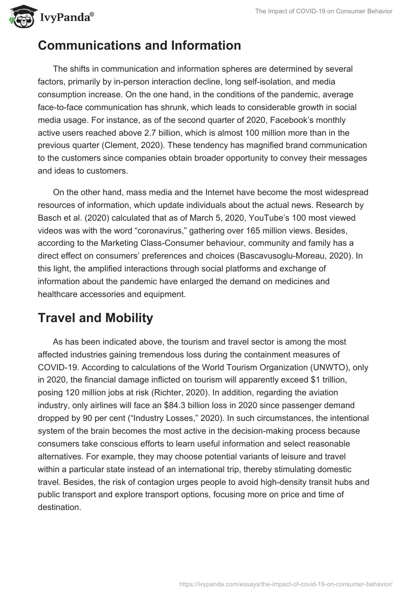 The Impact of COVID-19 on Consumer Behavior. Page 3