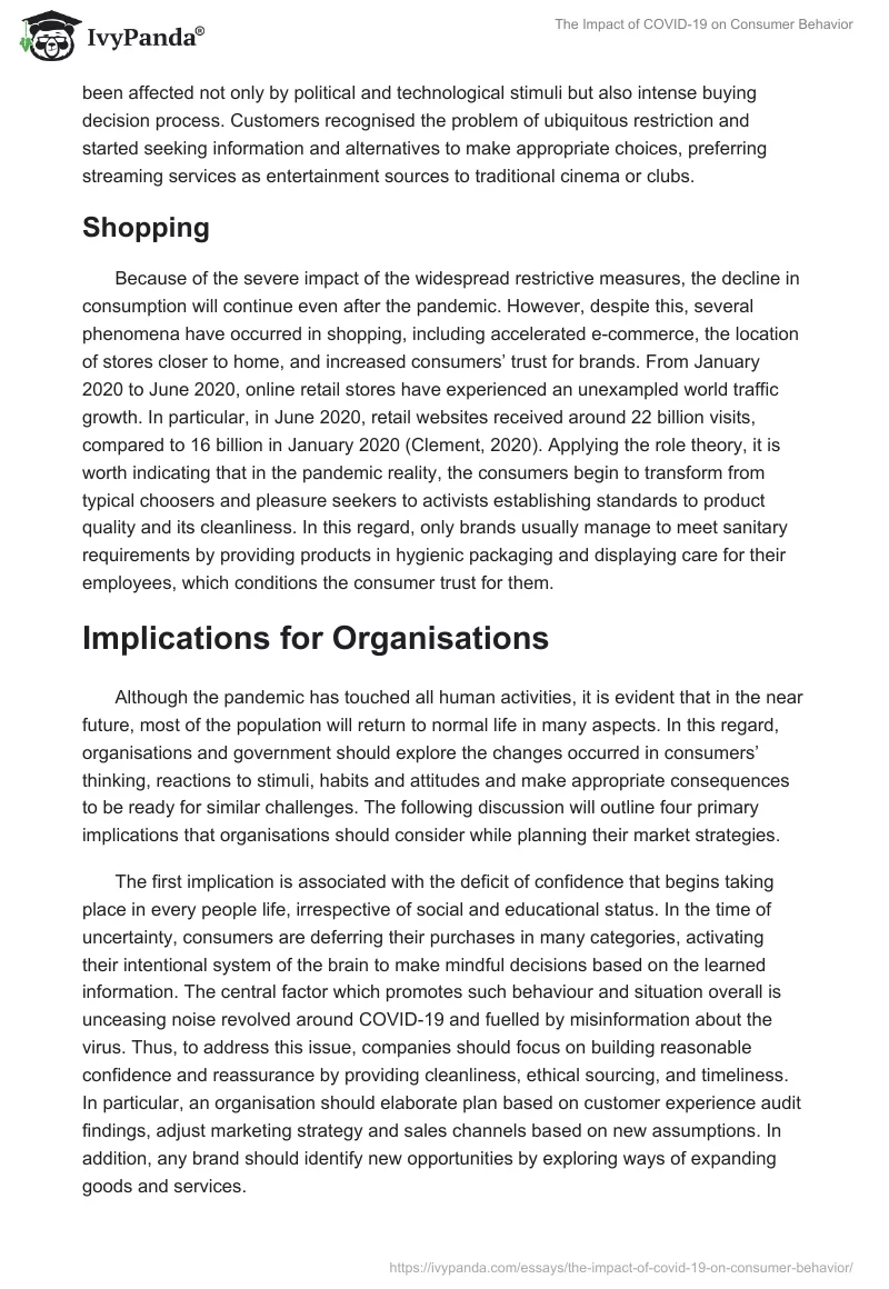 The Impact of COVID-19 on Consumer Behavior. Page 5